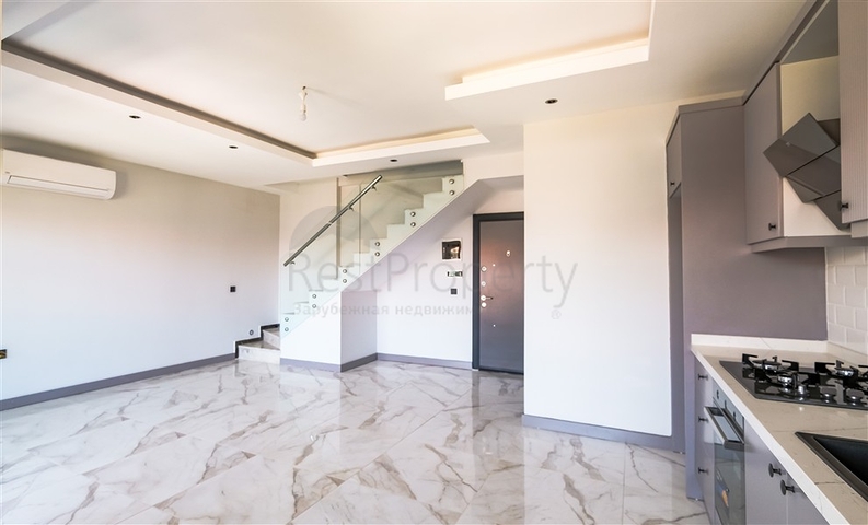 2 Bedroom Duplex with Sea Views for Sale in Alanya Kestel