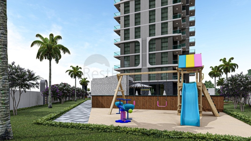 Cheap 1 Bedroom Apartment for Sale in Mahmutlar Alanya