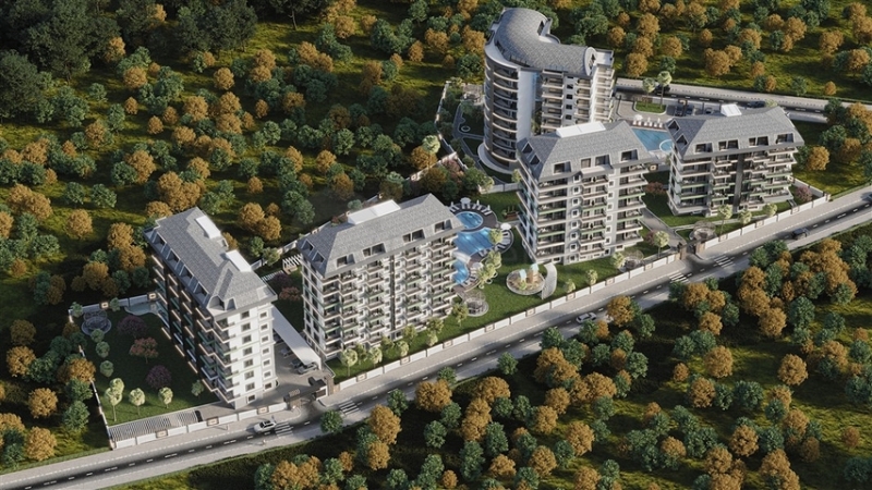 Luxury and New Apartments for Sale in Avsallar Alanya