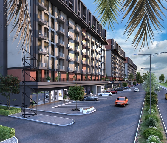 Studios and Apartments for Sale in a Modern Building Kepez Antalya Turkey.