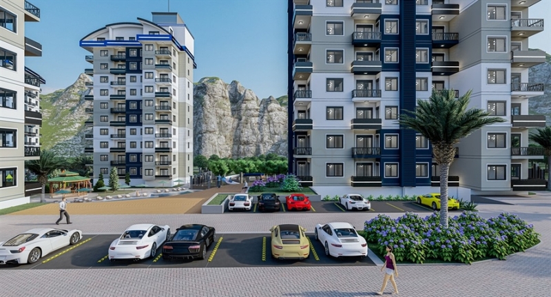 New Flats for Sale in a Beautiful Development in Alanya Turkey Homes