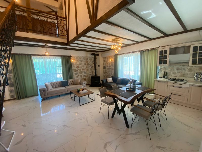 Rustic 3 Bedroom Villa for Sale Incirkoy Uzumlu Fethiye Turkey