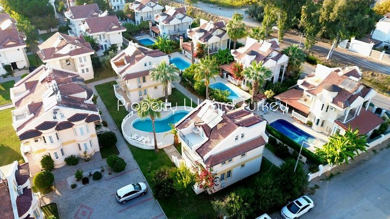 3 Bedroom Duplex Apartment For Sale in a Gated Complex in Calis Beach, Fethiye, Turkey