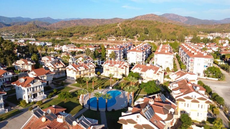 3 Bedroom Duplex Apartment For Sale in a Gated Complex in Calis Beach, Fethiye, Turkey