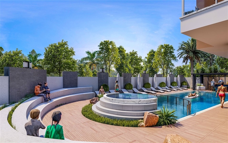 Affordable 1 Bedroom Apartments for Sale in Alanya Avsallar Turkey