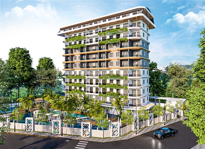 Affordable Apartments on a Development by Forest for Sale in Avsallar Alanya Turkey