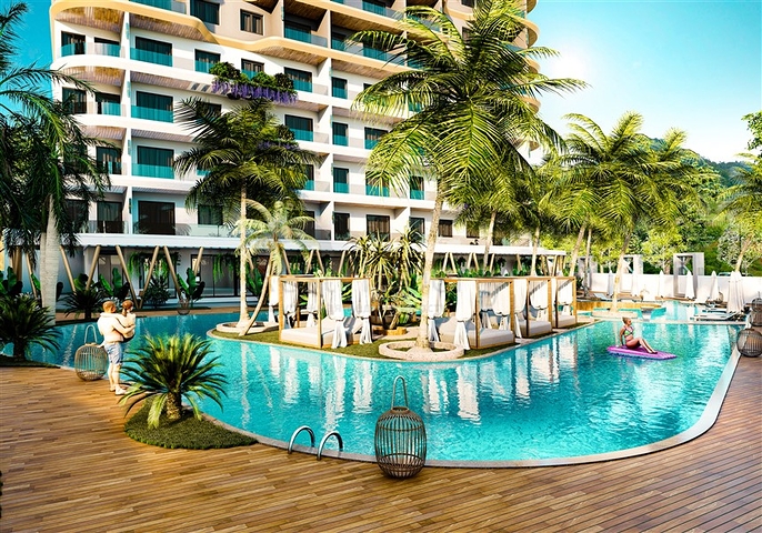 Affordable Apartments on a Development by Forest for Sale in Avsallar Alanya Turkey