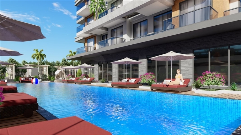 One Bedroom Apartments for Sale in Avsallar Alanya Turkey