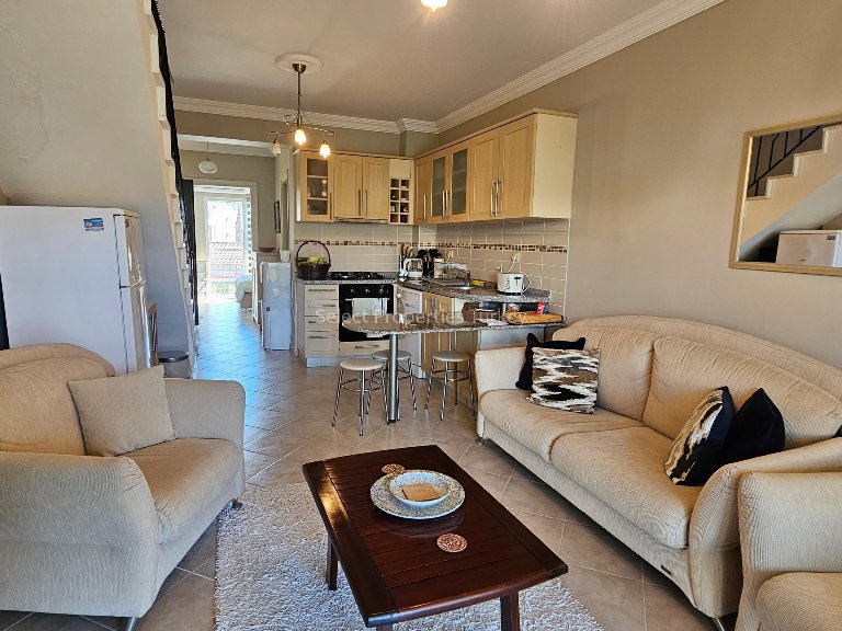 Furnished 3 Bedroom Duplex Apartment for Sale in Oasis Village Yanıklar Fethiye Turkey