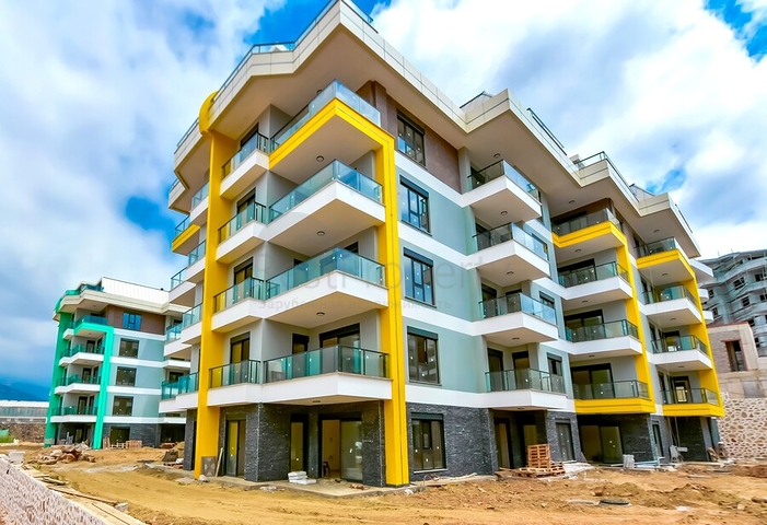 New 1-2-3 Bedroom Apartments for Sale in Oba, Alanya, Antalya, Turkey
