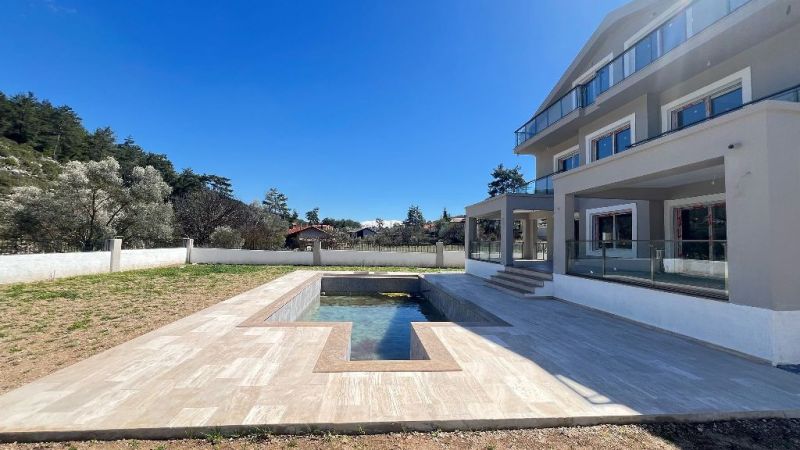 New Detached House with Pool for Sale in Rural Uzumlu - Fethiye 