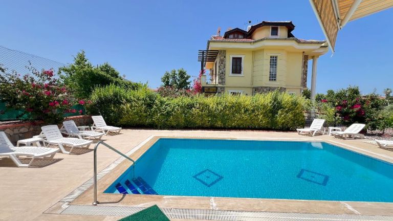 Resale 4 Bedroom Luxury Villa with Private Pool in Calis Beach Fethiye Turkey.