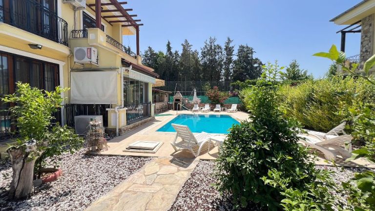 Resale 4 Bedroom Luxury Villa with Private Pool in Calis Beach Fethiye Turkey.