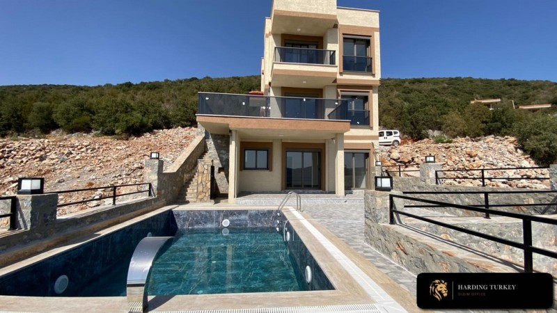Sea View 3 Bedroom Detached Villa for Sale in Akbuk Didim Turkey