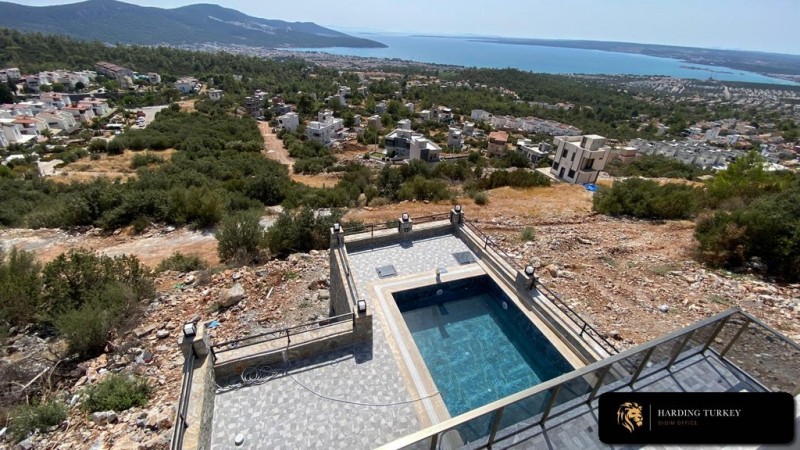 Sea View 3 Bedroom Detached Villa for Sale in Akbuk Didim Turkey