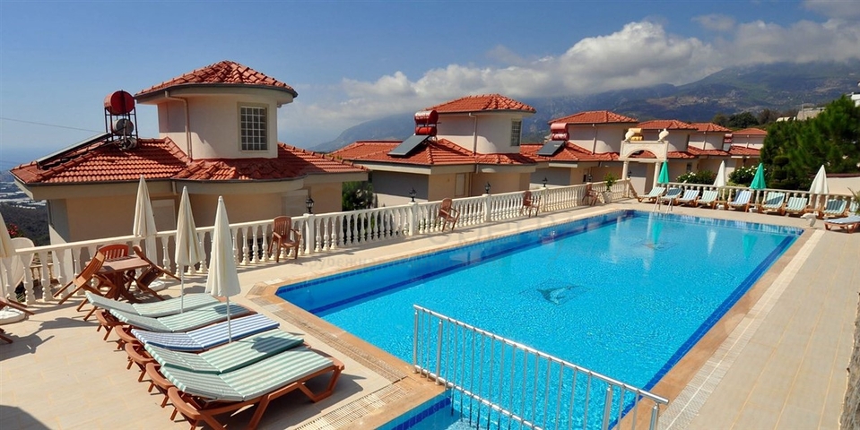Sea View Detached Villa with Shared Pool in Kargicak Alanya Turkey