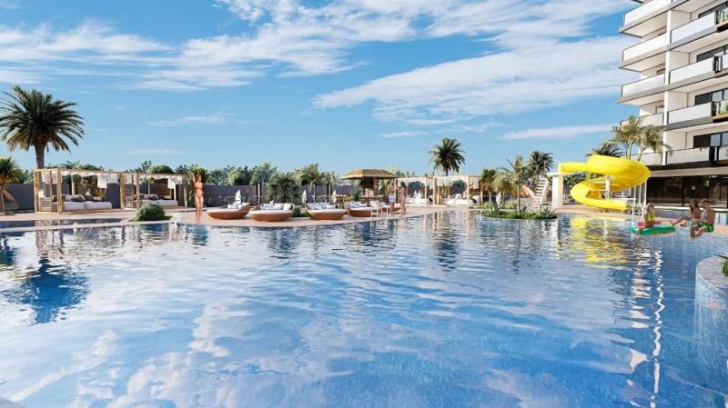 Sea view flat for sale in Payallar Alanya with pool