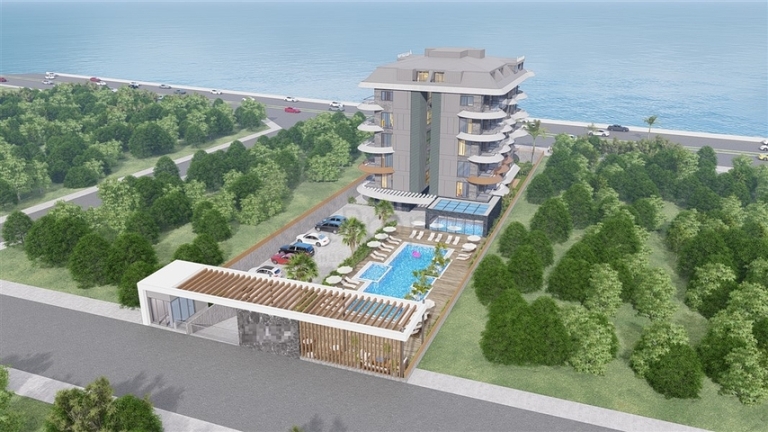 Flats in Seafront Development for Sale in Kestel Alanya Turkey