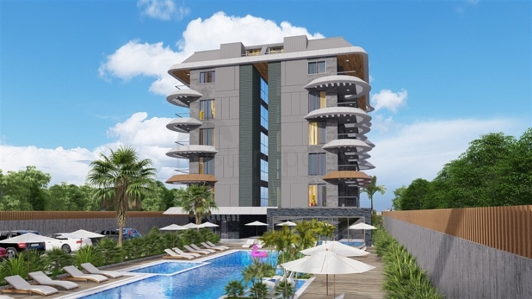 Flats in Seafront Development for Sale in Kestel Alanya Turkey