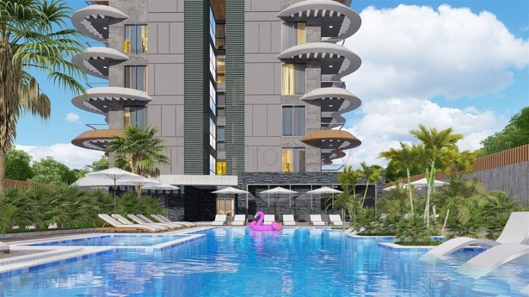 Flats in Seafront Development for Sale in Kestel Alanya Turkey