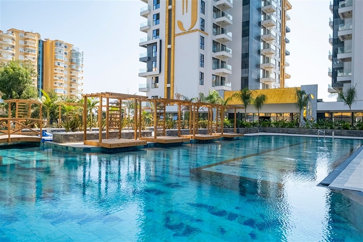 Furnished Sea View Apartment for Sale in Mahmutlar Alanya