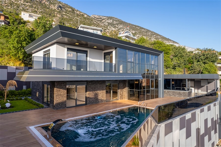 Luxury 4 Bedroom Sea View Villa for Sale in Kestel Alanya Turkey