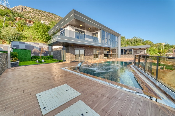 Luxury 4 Bedroom Sea View Villa for Sale in Kestel Alanya Turkey