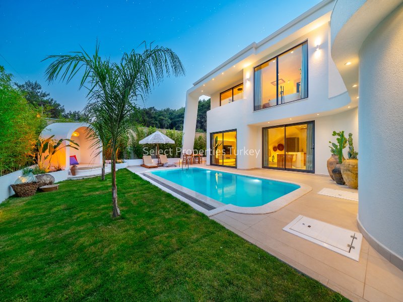 Mediterranean Style Villa for Sale in Hisaronu Oludeniz Fethiye Turkey