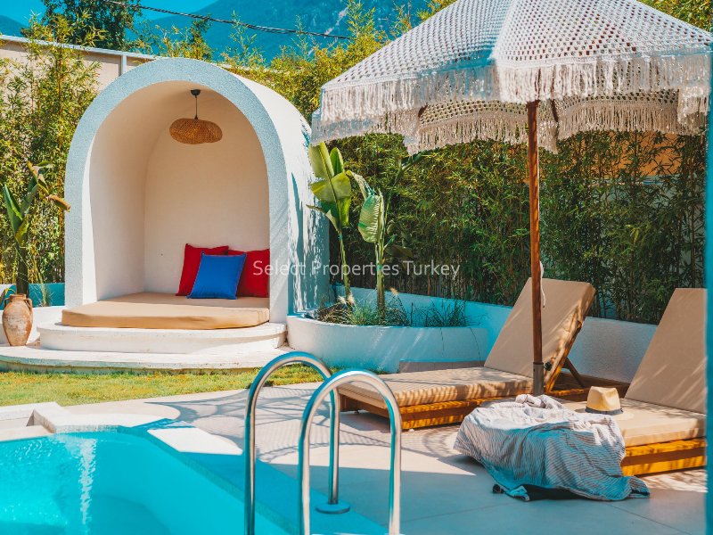Mediterranean Style Villa for Sale in Hisaronu Oludeniz Fethiye Turkey