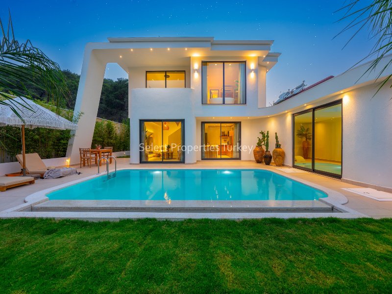 Mediterranean Style Villa for Sale in Hisaronu Oludeniz Fethiye Turkey