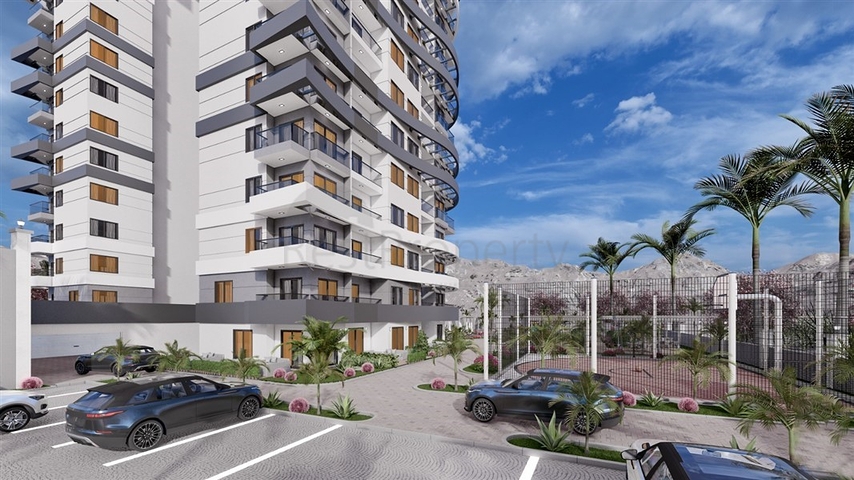 New 1 Bedroom Apartments for Sale in Mahmutlar Alanya Turkey - Near Completion.