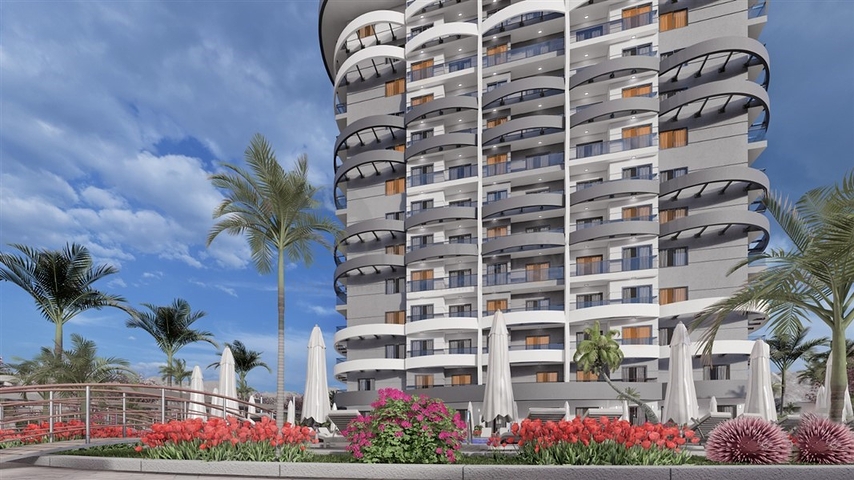 New 1 Bedroom Apartments for Sale in Mahmutlar Alanya Turkey - Near Completion.