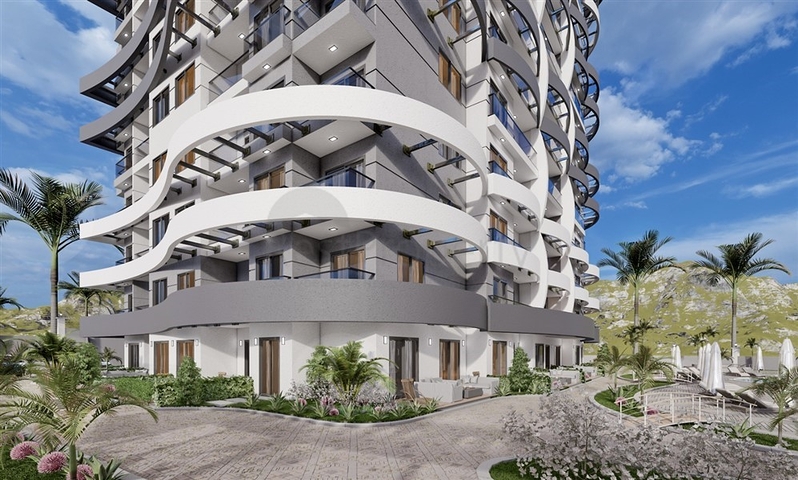 New 1 Bedroom Apartments for Sale in Mahmutlar Alanya Turkey - Near Completion.