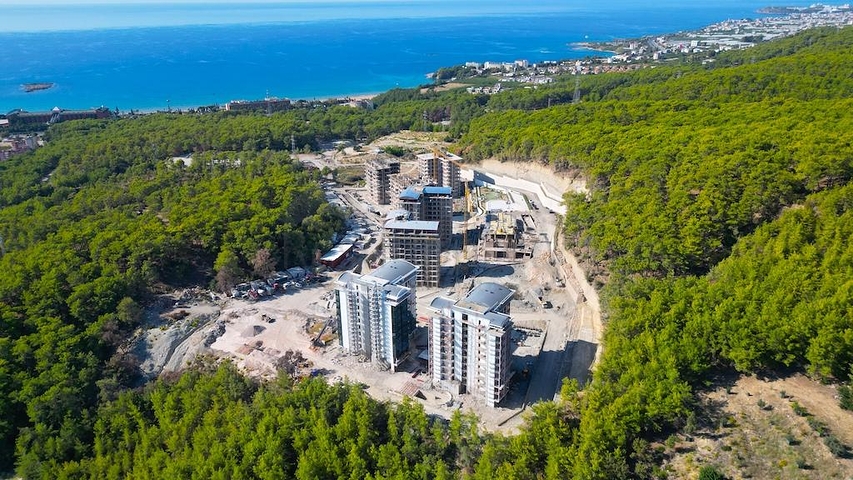 Luxury Apartments on a New Complex with Modern Facade and Rich Facilities in Avsallar Alanya Turkey 