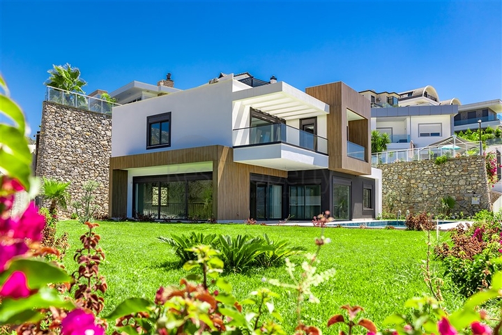 New Villa with Sea Views for Sale in Kargicak Alanya Turkey