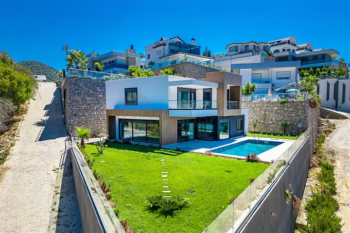 New Villa with Sea Views for Sale in Kargicak Alanya Turkey