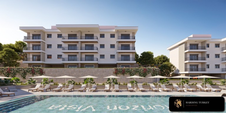Off- Plan 1 Bedroom Sea View Apartments for Sale in Akbuk Didim Turkey