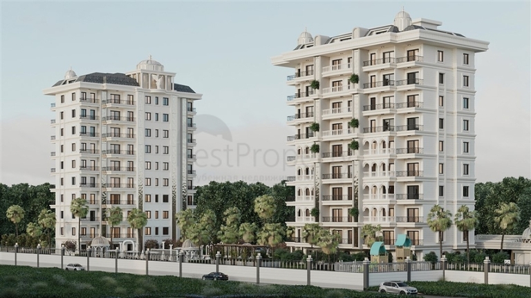 New Apartments in a Modern Residential Complex in Avsallar Alanya Turkey - Close to Completion