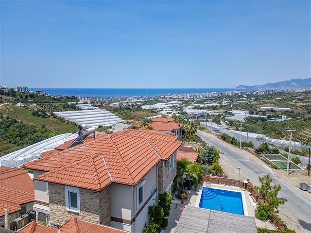 Sea View 3 Bedroom Detached Villa For Sale in Kargicak Alanya