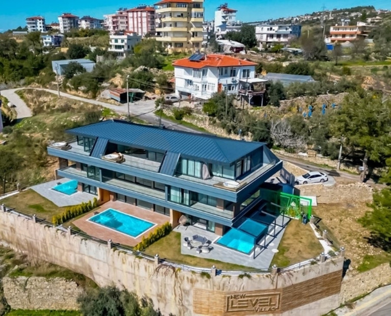 Sea View Semi Detached Villas For Sale in Avsallar Alanya Turkey