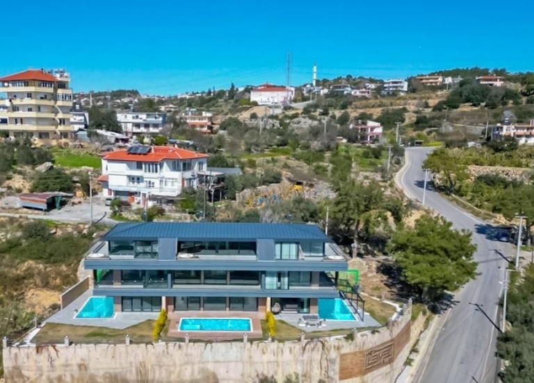 Sea View Semi Detached Villas For Sale in Avsallar Alanya Turkey
