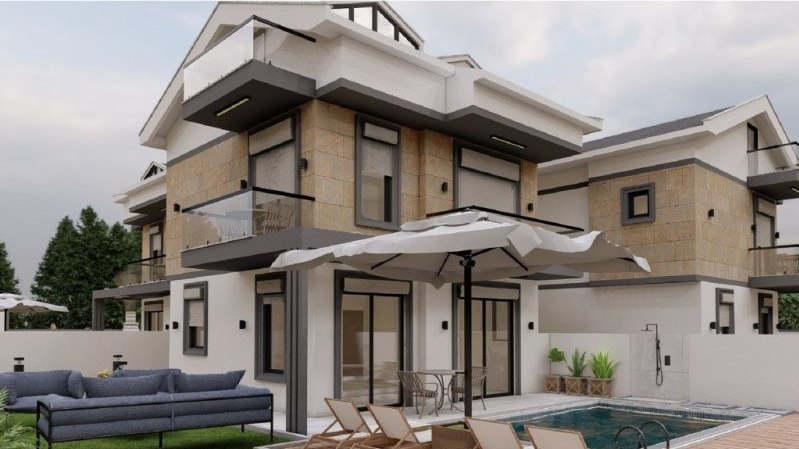 New Villas for Sale on the Heights of Fethiye, Camkoy