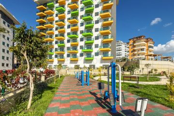 For Sale 1+1 Apartment with Sea View in Avsallar Alanya Turkey
