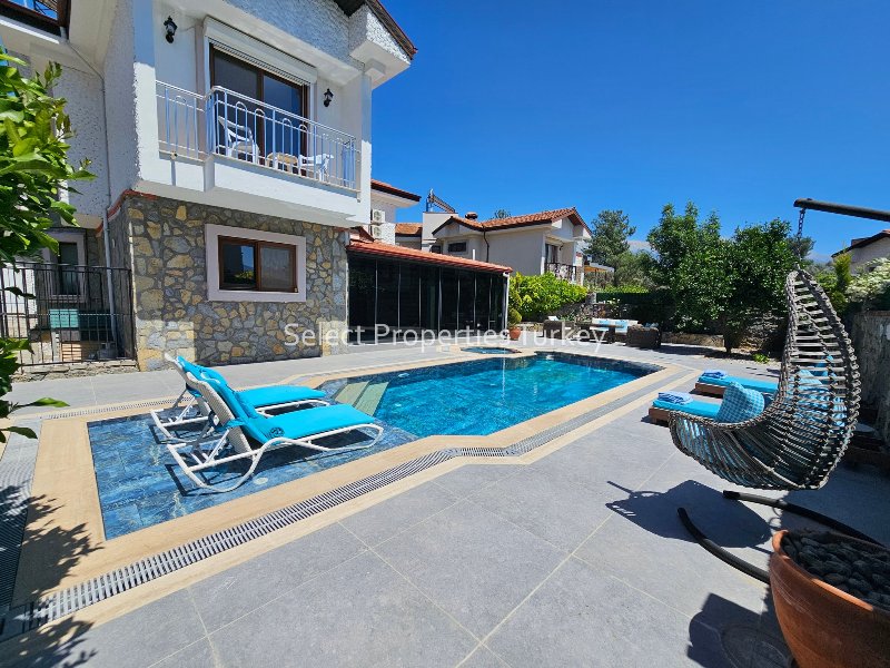 Private 4 Bedroom Country Style Villa for Sale in Seydikemer Fethiye Turkey