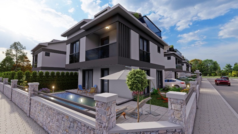 Villas with Pool for Sale Near Calis Beach Fethiye