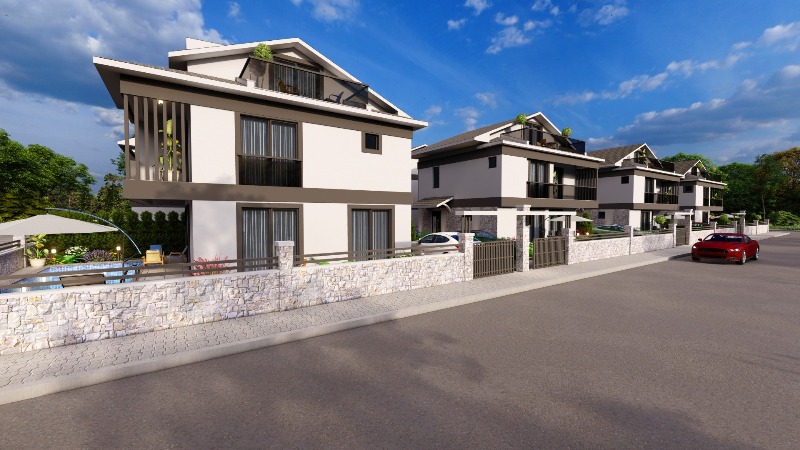 Villas with Pool for Sale Near Calis Beach Fethiye