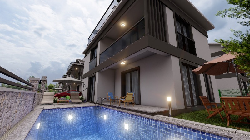 Villas with Pool for Sale Near Calis Beach Fethiye