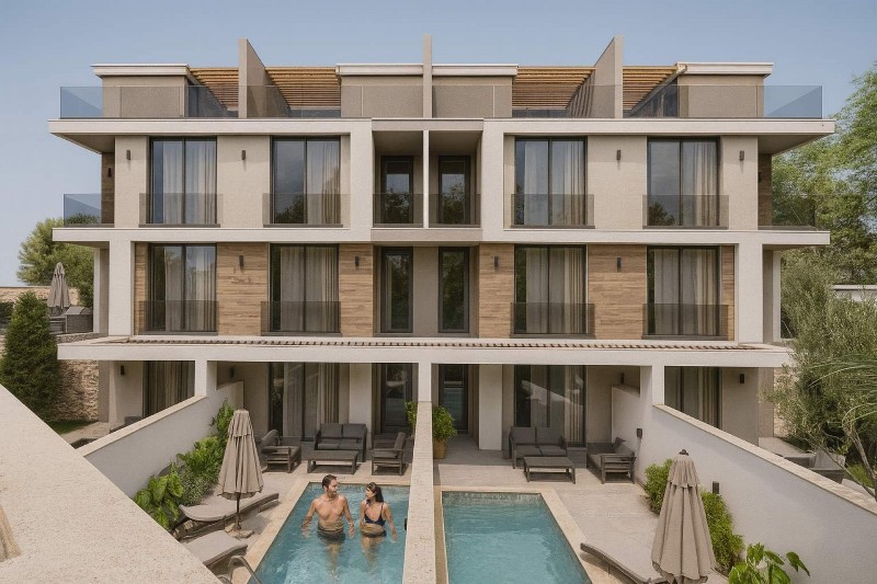 Affordable Twin Villas with Pool for Sale in Kalkan Turkey