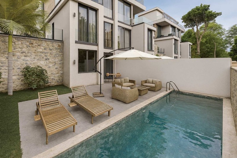 Affordable Twin Villas with Pool for Sale in Kalkan Turkey
