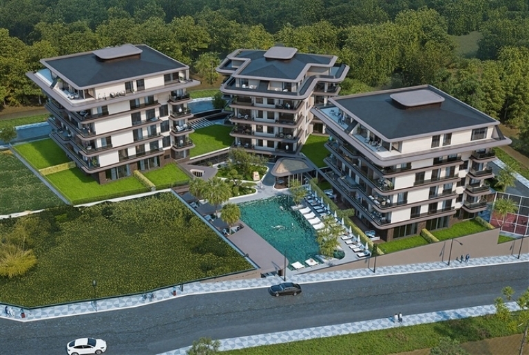 Homes for Sale New Residential Project in Alanya Kestel